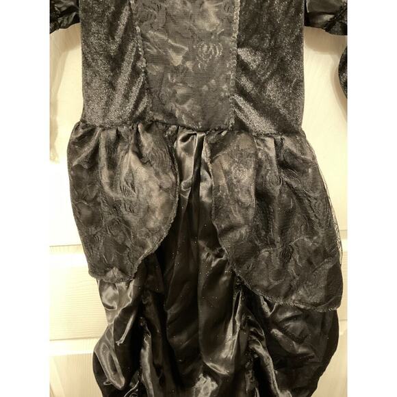 NWOT Girls Black Witches Halloween Hoop Skirt Dress Costume, Medium/Large 10-14 - Picture 7 of 9